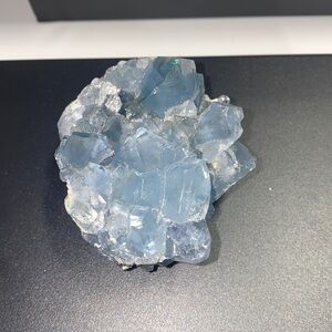 Celestite crystal on matrix - gemmy blue crystal - from Madagascar